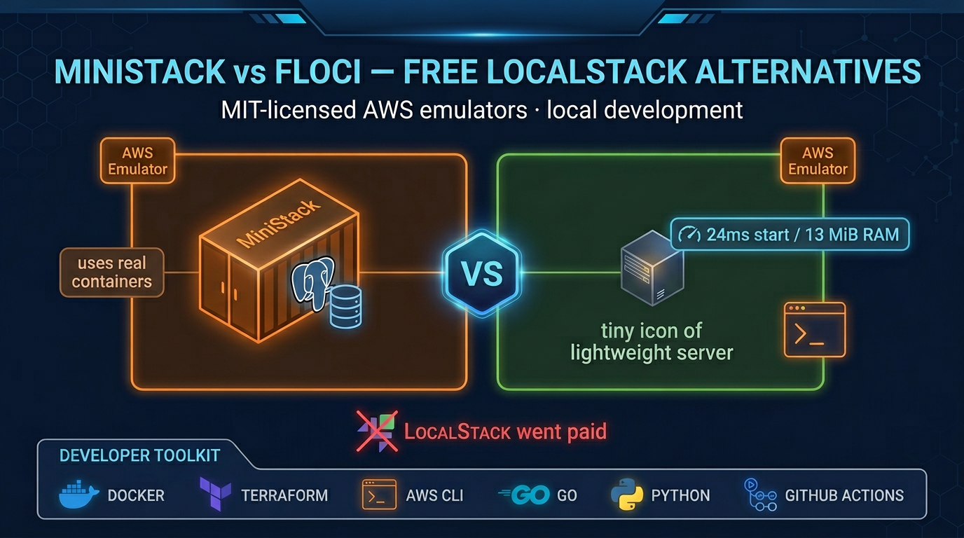 Two Free LocalStack Alternatives in 2026: MiniStack vs floci